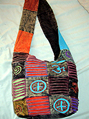 Crossbody tas, katoenen crossbody tassen, katoenen boho tassen, schoudertassen, katoenen sling bags, tote bags, handtassen, rugzakken, boodschappentassen, yoga bags