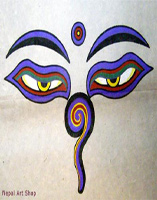 Paper painting, paper paintings, lokta paper artwork