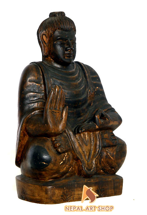 walnut wooden statue and sculptures