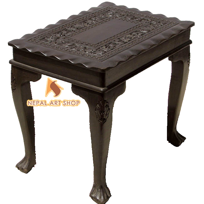 hand carved living room tables, kashmiri walnut,
wood carving, furniture, modern tables designs