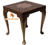 hand carved living room tables, kashmiri walnut,
wood carving, furniture, coffee table Nepal, Coffee Table designs