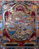 Tibetan Thangka art, wheel of life thangka, Tibetan, Thangka art