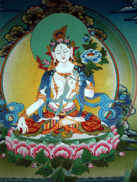 white tara, buddha tara, thangka painting, thangka art, tara mandala art, white tara thangka, white tara buddha, tara paintings, tara thangka