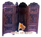 5.6 ft,
room dividers, screen partition, oriental furniture, wood, vanity,
solid walnut