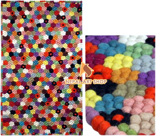 wool rugs, carpet rugs, needle felting, rug balls, rug wool, felt balls