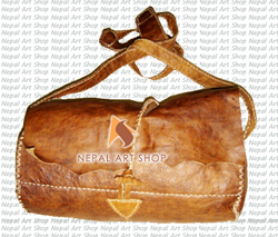 Leather Barrel Bag – Wholesale Himalayan Leather Bag Code LBAG023